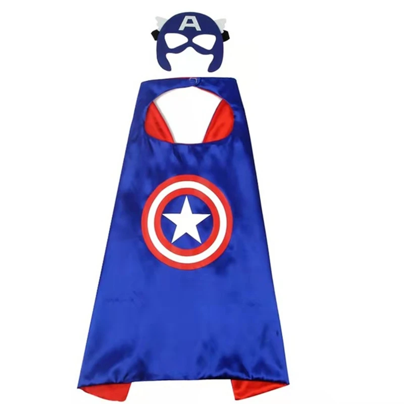 Play Child Superhero Capes The Avengers Spiderman Hulk Iron Man CosPlay Cloak wi - £23.25 GBP