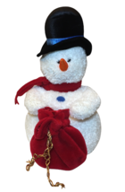 Lindt Chocolate Holidays Plush Snowman Beanbag Stuffed Toy Doll Mary Meyer 2006  - £10.25 GBP