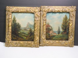 Pair of Jos Sloman Landscape Oil Paintings American b1883 Listed  - £783.44 GBP