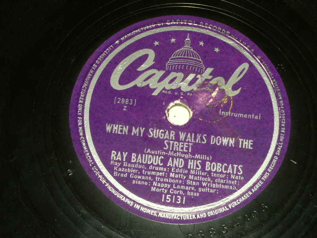 Ray Bauduc Li&#39;l Liza Jane When My Sugar Walks 78 Rpm Phonograph Record - $24.99