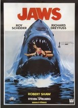 Jaws movie poster print - 11x17&quot; FRAMED Wall Art Trendy Movie Posters - £26.59 GBP