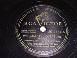 Spike Jones William Tell Overture By The Beautiful Sea 78 Rpm Phonograph Record - £14.83 GBP