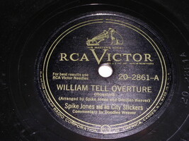 Spike Jones William Tell Overture By The Beautiful Sea 78 Rpm Phonograph Record - £14.87 GBP