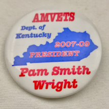 AMVETS Kentucky Pam Smith Wright Pin Button Pinback - $14.34