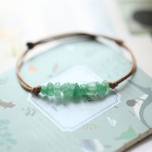 French Elevée Handmade Crystal Bracelets for Women Leather Chain Adjusta... - £8.65 GBP