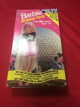 Barbie Birthday Party At Walt Disney World Epcot &#39;94 -VHS Tape, 1993 Mattel -NOS - £13.15 GBP