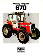 Massey Ferguson MF 670 Tractor Dealer Sales Specifications Brochure - £11.58 GBP