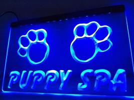 Puppy Spa Dog Illuminated Led Neon Sign Decor, Pet Sign, Lights Décor Art - £20.77 GBP+