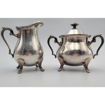 Vintage Towle Silverplate 2 Pc Creamer #2853 Sugar Bowl #2854 Set Rare - £72.38 GBP