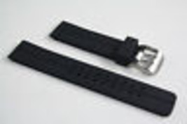  Black Rubber Heavy Watch Band s/s Buckle STRAP For Luminox  with 2 pin new 24mm - £14.07 GBP