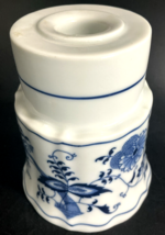 VINTAGE Candle Holder Marked JAPAN Blue Danube Blue White Decorative Col... - $24.74