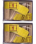 2 Boxes of Mini Scotland Lion Toothpick Flags, 200 Small Scottish Lion F... - $9.95