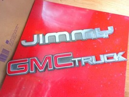 1992 1993 1994 GMC Jimmy S15 - Emblem Badge Nameplate Rear  Oem  - $26.99