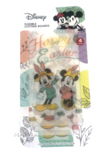 Happy Easter Disney Mickey Minnie Mouse Goofy 4 Flexible Cutting Choppin... - £17.24 GBP