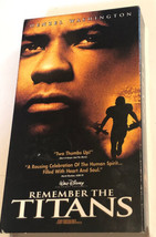 Remember The Titans VHS Tape Denzel Washington Will Patton Donald Faison S1A - £4.42 GBP