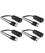 4-Pack Active 48V To 12V Poe Splitter Adapter, Ieee 802.3Af Compliant, 1... - £36.55 GBP