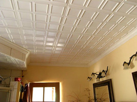 Ceiling Tile 20x20 Styrofoam Easy Install for DIY Home Decor #R-01 - £2.58 GBP