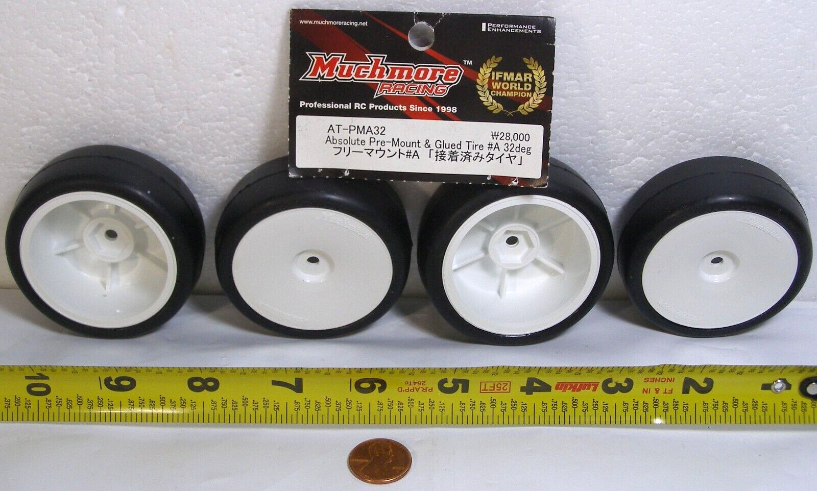 Muchmore AT-PMA32 Absolute Pre-Mount Glued Tire #A 32d 4pc - $32.95