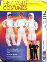 Mc Call&#39;s 7856 Astronaut Space Suit Star Trek Kids 3 4 Oop - £22.33 GBP
