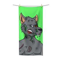 Wolf Grey Cyborg Animal Werewolve Polycotton Towel - £40.50 GBP+