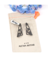 Alexis Bittar Crystal Modern Georgian Checkerboard Fan Drop Earrings NWT - $113.36