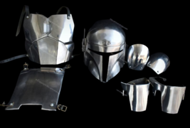Din Djarin Beskar Mandalorian armor costume with helmet mandalorian armor - £358.68 GBP