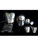 Din Djarin Beskar Mandalorian armor costume with helmet mandalorian armor - £360.88 GBP