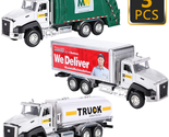 Diecast Transport Vehicles Truck Toys Set 3 Pack Garbage Truck Tanker De... - $41.63