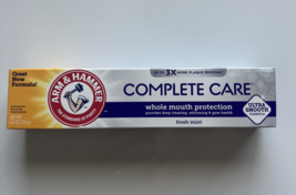 Arm &amp; Hammer Fluoride Toothpaste Anticavity Complete Care Fresh Mint 6oz... - £7.29 GBP