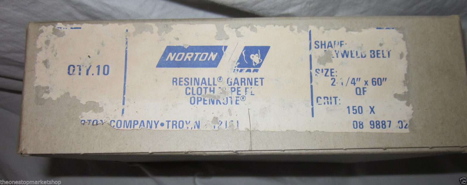 10x Norton Resinall Garnet Plyweld Belt 2.25" x 60" 150-X Cloth Type Openkote - $15.83
