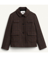 ZARA BNWT 2025. BROWN WOOL CHECK BLAZER LIMITED EDITION. 7003/764/700 - $204.10