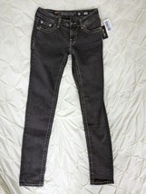 Miss Me Jeans Dark Grey Denim Skinny Embellished Size 27 JP5489S New Wit... - $38.80