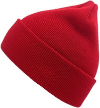 Winter Beanie Knit Hats Skull Caps Fishermen Beanies Soft Warm Ski Hat (Red) - $7.84