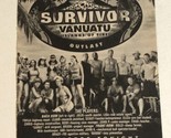 Survivor Vanuatu Tv Guide Print Ad TPA11 - £4.65 GBP