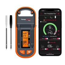 ThermoPro TempSpike Plus 600ft Wireless Meat Thermometer with 2 Color-Co... - £147.22 GBP