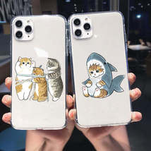 Funny Cartoon Cat Phone Case For iPhone 14 Pro Max 11 12 Pro Max 13 XR XS Max 8  - £1.35 GBP+