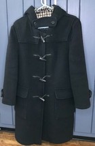 Vintage Womens Aquascutum Hooded Toggle Button Winter Coat Sz 8 AS IS READ - £58.84 GBP