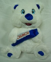 Nestle White Teddy Bear W/ Crunch Candy Bar 9&quot; Plush Stuffed Animal Toy New w/ T - £15.48 GBP