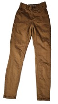 Nobo Super High Rise Brown Stretch Pants Women&#39;s Skinny Size XS - £10.57 GBP