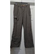 Vintage Y2K Tommy Hilfiger Men’s Cargo Pants 32x31 Grey Stripe - $54.11 CAD