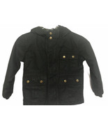 Boys 3T Heavy Weight Winter Jacket Circo Black Hood Zipper Button - £21.27 GBP