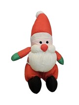 Vintage Soft Dreams Santa Claus Plush Puffy Nylon Christmas Stuffed Doll 6&quot; - £9.55 GBP