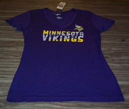 Women&#39;s Teen Minnesota Vikings Nfl Football T-Shirt Medium New w/ Tag - £15.56 GBP