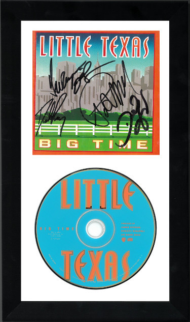 Primary image for Little Texas Band signed Big Time Album CD Cover w/ CD-5 sigs 6.5x12 Custom Fram