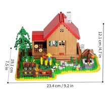 Farmhouse Building Block Toy Kit, Game Farm Playset Building Set, 1200 P... - $41.99