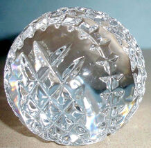 Waterford Crystal Baseball Paperweight Engravable 3&quot; #40005442 New in Box - $68.90