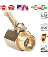 Heavy-Duty Brass Hose Shut Off Valve - 3/4-Inch Thread for Leak-Free Per... - $74.12 CAD