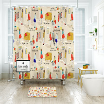 Kate Spade 12 Shower Curtain Bath Mat Bathroom Waterproof Decorative - £18.37 GBP+