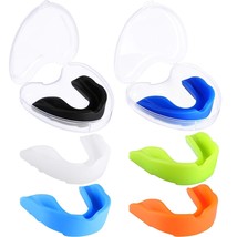 6 Pieces Sports Mouth Guard For Kids, Athletic Mouthguard For Boxing Football Ho - £18.95 GBP