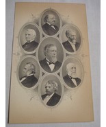 1886 Illustrated Page 7 U. S. Senators-Butler, Conkling, Edmunds, Howe, ... - $13.70 CAD